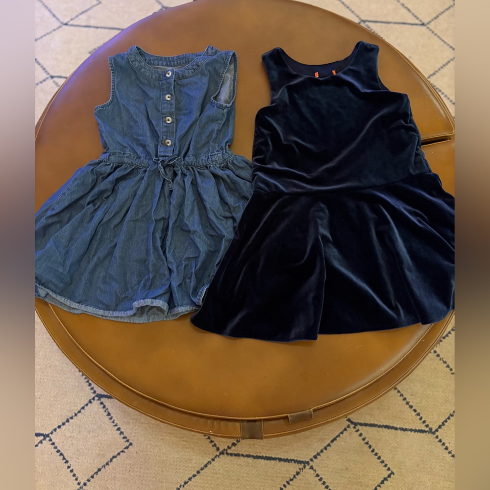 Stylish Blue and Navy Kids Dresses
